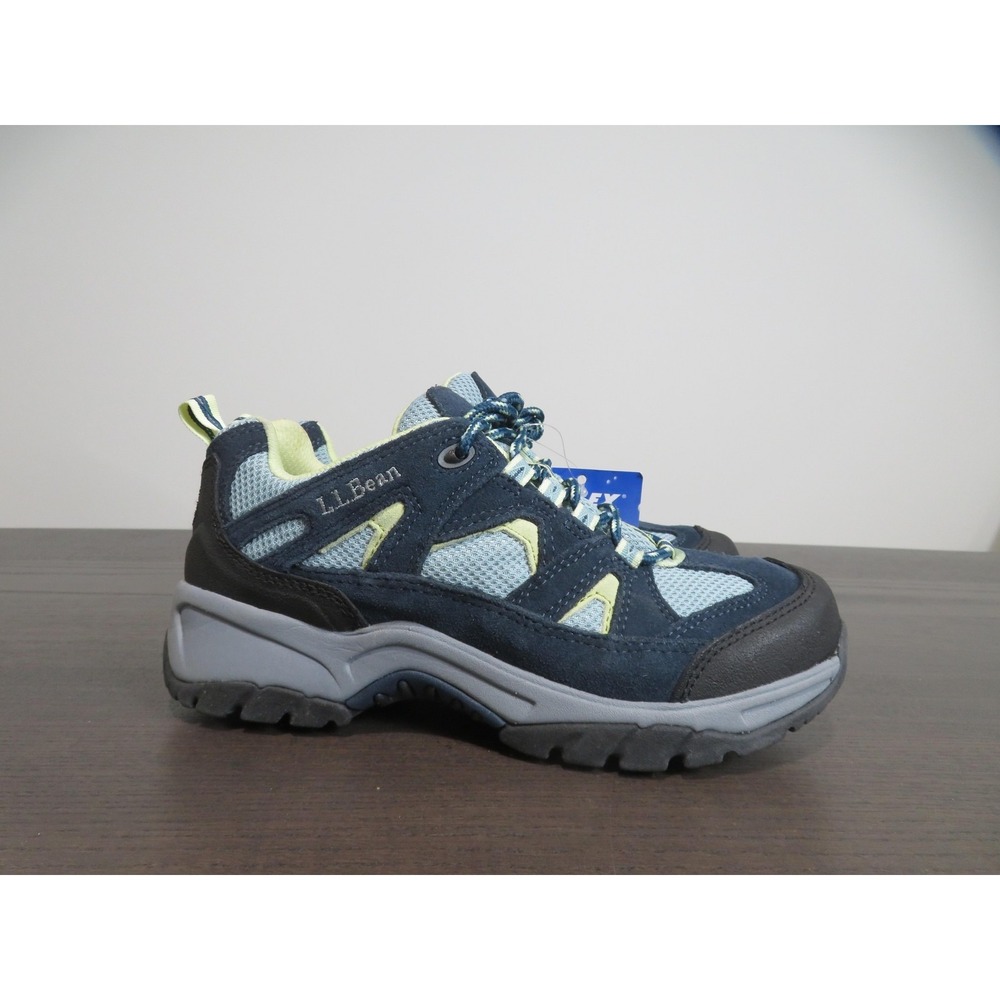L.L. Bean Hiking Shoes Womens 7.5 Blue Waterproof Mesh Trail Walking Sneakers
